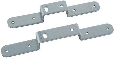 MULTITUBO Montageschiene Gemini gebogen, 120 mm Mittenabstand, verzinkter Stahl