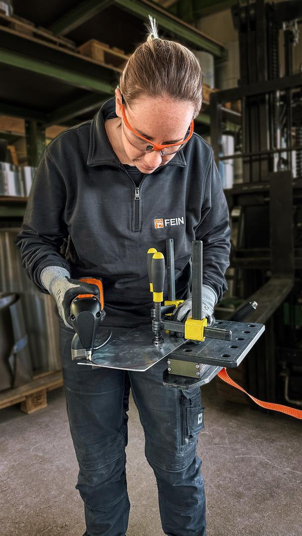 FEIN Schweißplatte für VersaMAG Schraubstock – 250 x 250 mm, plasmanitriert