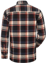 CRAFTLAND Flanellhemd TURRELL Schwarz/Marine/Beige/Rot Kariert Gr. S – 100% Baumwolle, 290 g/m²