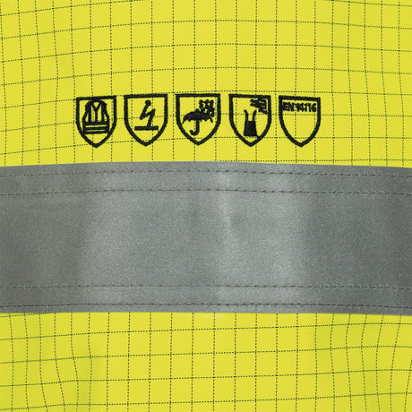 SAFESTYLE Multinorm-Pilotjacke HERIBERT Warnschutz Gr. S warngelb