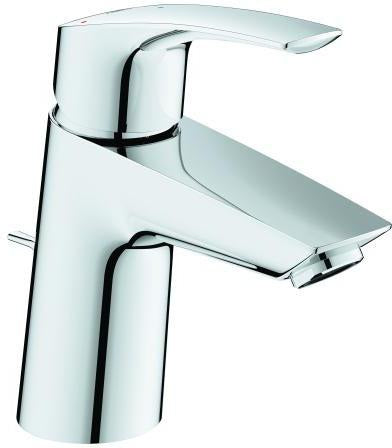 GROHE Eurosmart Einhand-Waschtischbatterie S-Size mit Kaltstart-Funktion und EcoJoy – Chrom