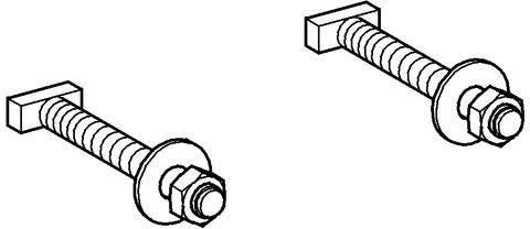 GROHE Haltebolzen 42247 für Waschtisch-Elemente – 2 Stück, präzise Befestigung