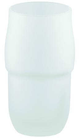 GROHE Ersatzglas 40336 für Toilettenbürstengarnitur Chiara – satiniertes Glas