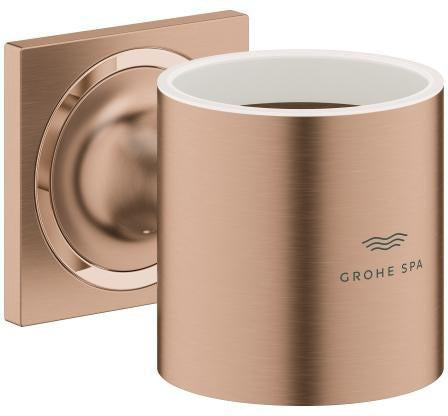 GROHE Allure Halter für Glas oder Seifenspender – Metall, verdeckte Befestigung, cool sunrise geb.