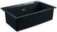 GROHE K700 Kompositspüle 780x510mm granit schwarz – 1 Becken, Quartzkomposit, Whisper
