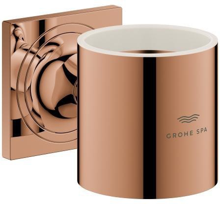 GROHE Allure Halter für Glas oder Seifenspender – Metall, verdeckte Befestigung, cool sunrise geb.