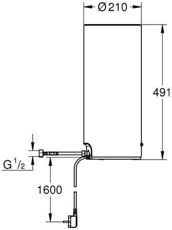GROHE Red L-Size Boiler – Kochendwasserautomat für kochendes und warmes Wasser