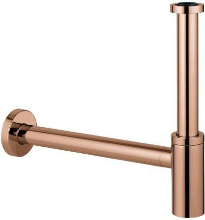 GROHE Geruchsverschluss 28912 für Waschtische 1 1/4 Zoll Messing Chrom – Flaschensiphon mit Rosette