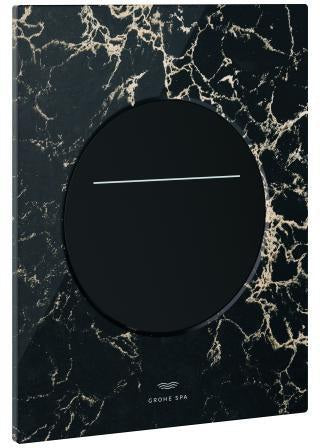 GROHE Arena Aqua Tiles WC-Betätigung 2-Mengen rund chrom 201x160 mm
