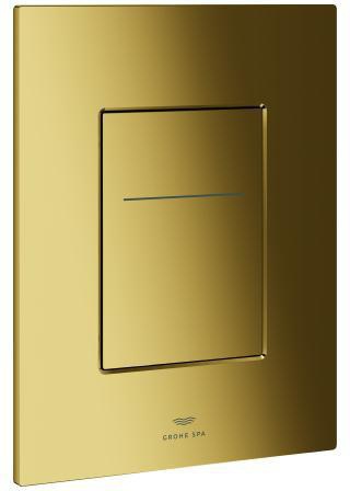 GROHE Arena Aqua Tiles WC-Betätigung 104644 eckig chrom – 2-Mengen pneumatisch