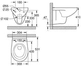 GROHE Bau Keramik Wand-Tiefspül-WC spülrandlos alpinweiß 12 Stück
