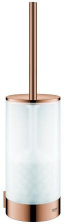 GROHE Selection WC-Bürstengarnitur Glas/Chrom – Wandmontage mit verdeckter Befestigung