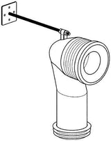 GROHE WC-Ablaufbogen 39457 vertikal 93,5-137mm – flexibel einstellbar