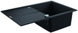 GROHE K400 Kompositspüle 1 Becken 780x500mm mit Abtropffläche granit schwarz