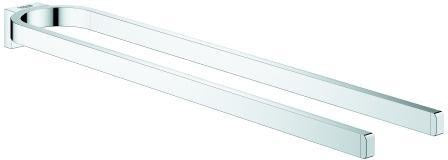 GROHE Handtuchhalter Selection 41059 2-armig chrom – Wandmontage, verdeckte Befestigung