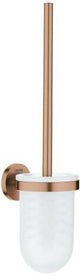GROHE Essentials Toilettenbürstengarnitur – Wandmontage, verchromt, mit Mattglas-Einsatz
