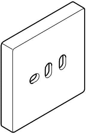 GROHE Ausgleichsscheibe 27933 für Euphoria Cube Duschsysteme – Chrom, LongLife Oberfläche