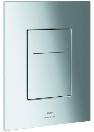 GROHE Arena Aqua Tiles WC-Betätigung 104644 eckig chrom – 2-Mengen pneumatisch