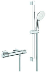 GROHE Grohtherm 1000 Performance Thermostat-Brausebatterie mit Brausestangenset 600 mm Chrom