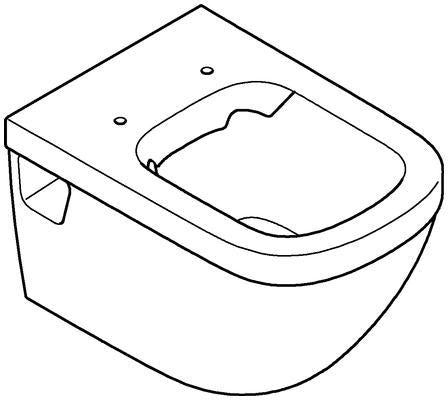 GROHE Euro Keramik Wand-Tiefspül-WC 39538 spülrandlos alpinweiß für UP-Spülkasten