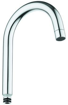 GROHE Auslauf 13368 chrom – Schwenkbarer Rohrauslauf für Eurosmart Waschtischbatterie