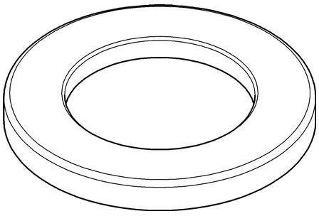 GROHE Grundplatte 48165 für Einloch-Waschtisch- und Bidetbatterien in Chrom