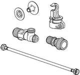 GROHE Befestigungsset 49522 für Euro Keramik Aufsatzspülkasten – Passgenaue Montage
