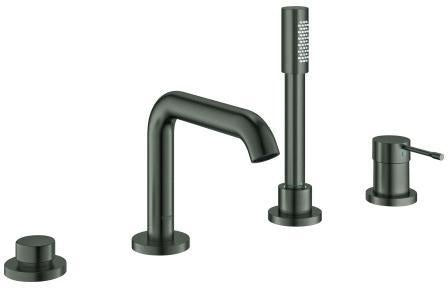 GROHE Essence 4-Loch-Einhand-Wannenkombination cool sunrise gebürstet – SilkMove & Temperaturbegrenzer