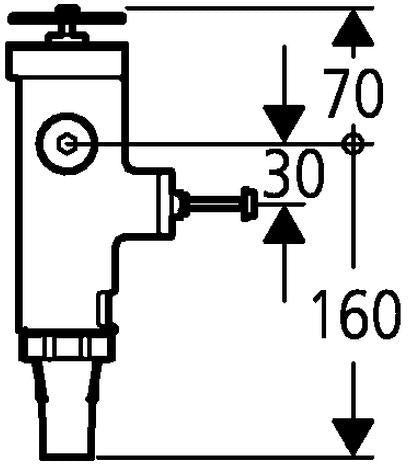 GROHE WC-Druckspüler 43997 Wandeinbau DN20 Austauscharmatur für Niederdruck