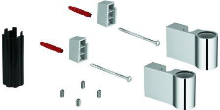GROHE Brausestangenhalter 48333 Metall chrom – Robuster Ersatz für Duschstangen