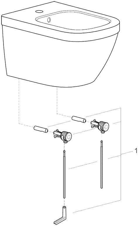 GROHE Euro Keramik Wandbidet alpinweiß – 1 Hahnloch, mit Überlauf, verdeckte Befestigung