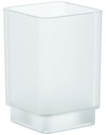 GROHE Selection Cube Kristallglas satiniert für Halter davinci – Zahnputzbecher