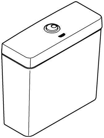 GROHE Essence Aufsatzspülkasten Sanitärkeramik alpinweiß, Anschluss von unten, Dual Flush 3/4,5 l