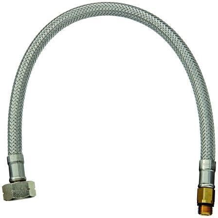 GROHE Druckschlauch 46254 flexibel M10x1 x M15x1 350 mm chrom – Sanitär-Armaturen-Zubehör