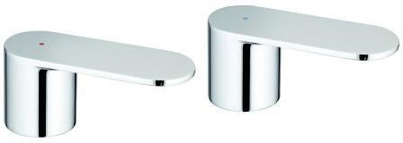 GROHE Griffpaar 48306 für Eurosmart – Chrom mit blau/roter Markierung