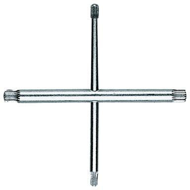 GROHE Kreuz-Riefenschlüssel 19053 – Montagewerkzeug für Ventilsitze, 4 Größen, LongLife Oberfläche
