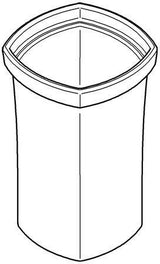 GROHE Ersatzglas 40671 für Toilettenbürstengarnitur – Keramik, passend für Grandera