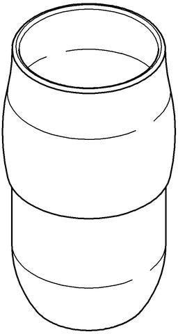 GROHE Ersatzglas 40336 für Toilettenbürstengarnitur Chiara – satiniertes Glas