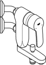 GROHE Eurostyle Cosmopolitan Vertica Einhand-Wannenbatterie chrom – Wandmontage, 1/2''