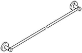 GROHE Essentials Badetuchhalter 800 mm – Verchromter Metall-Handtuchhalter mit verdeckter Befestigung