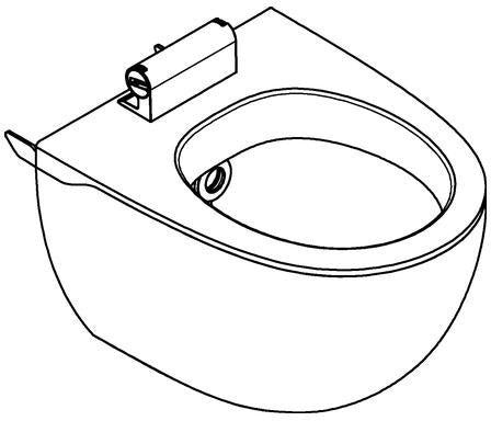 GROHE WC-Keramik 14900 für Sensia IGS Dusch-WC in alpinweiß – Wandmontage