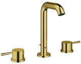 GROHE Essence 3-Loch-Waschtischbatterie mit Zugstangen-Ablaufgarnitur, Chrom