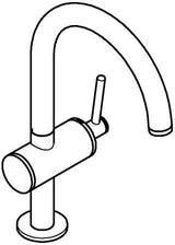 GROHE Atrio Einhand-Waschtischbatterie L-Size Chrom – SilkMove & EcoJoy