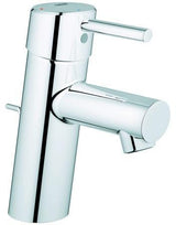 GROHE Concetto Einhand-Waschtischbatterie mit Zugstangen-Ablaufgarnitur, chrom – Energie-Spar-Funktion