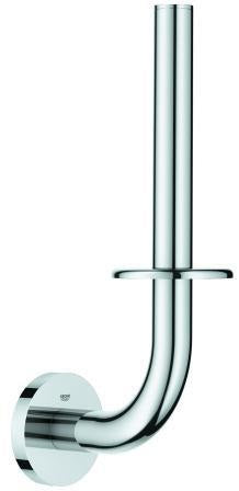 GROHE Essentials Reservepapierhalter – Wandmontage, Metall Chrom, verdeckte Befestigung