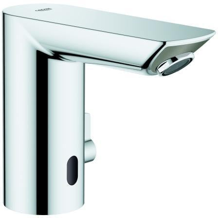 GROHE Bau Cosmopolitan E Infrarot-Elektronik für Waschtisch mit Mischung – 6V Chrom