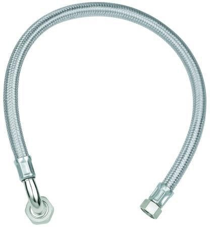 GROHE Anschlussschlauch 48017 – Chrom, flexibel, für Armaturen
