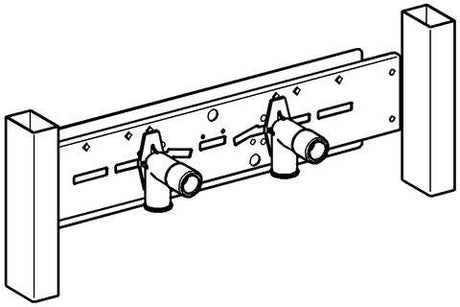 GROHE Rapid SL Armaturenhalterung 37998 für Aufputz-Armaturen an Ständerwänden