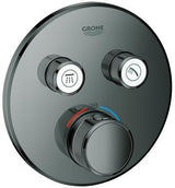 GROHE Grohtherm SmartControl Unterputz-Thermostat 2 Absperrventile hard graphite