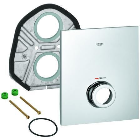GROHE Rosette 47902 Chrom – StarLight Oberfläche für Grohtherm F Zentralbatterie